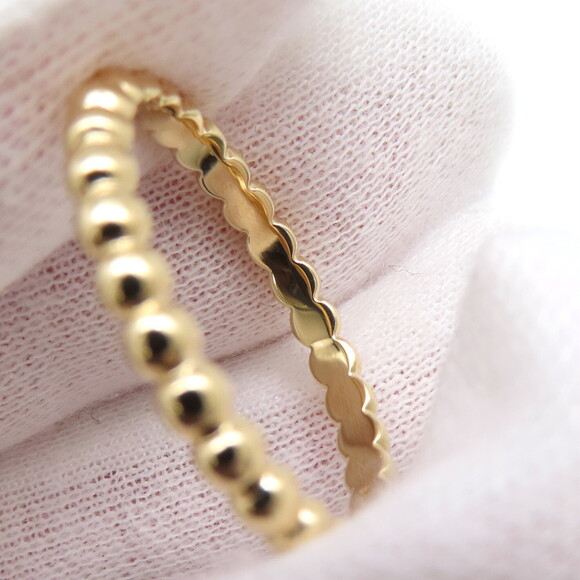 Van Cleef & Arpels Perlée Gold Pearl Ring, Medium, 18K Yellow Gold, Size 65, ... - Picture 5 of 8